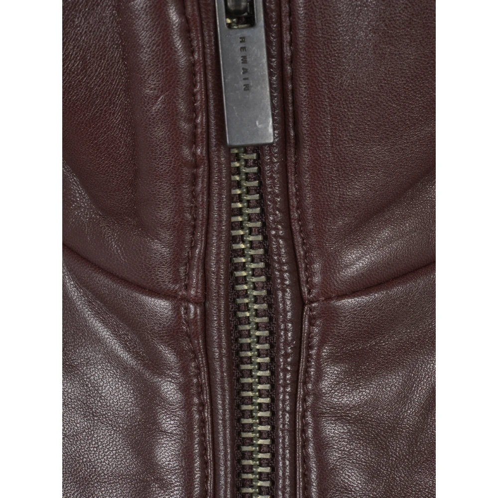 Remain Birger Christensen Leren jas Brown Dames