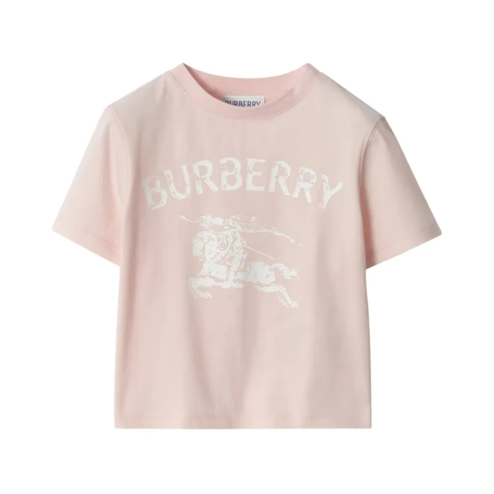 Burberry Unisex Kids Pink Ekd Stretch Cotton T-Shirt - Kids Short Sleeve T-Shirts - 18 M - Kids