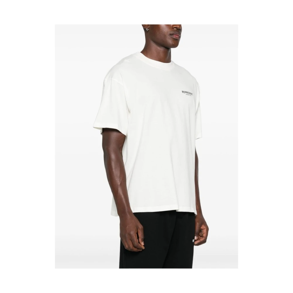 Represent Graphic Print Katoenen T-shirt White Heren