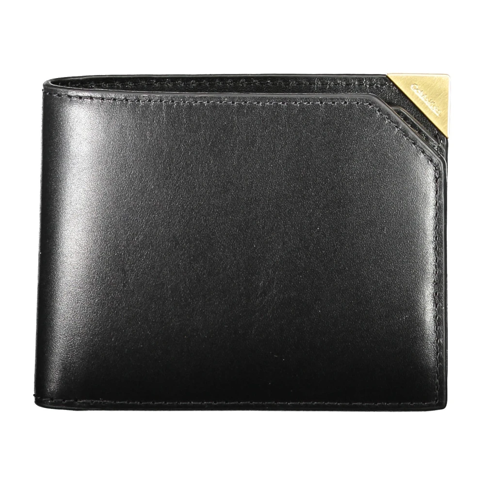 Calvin Klein Men's Black Cut Corner Bifold 5Cc W/Coin