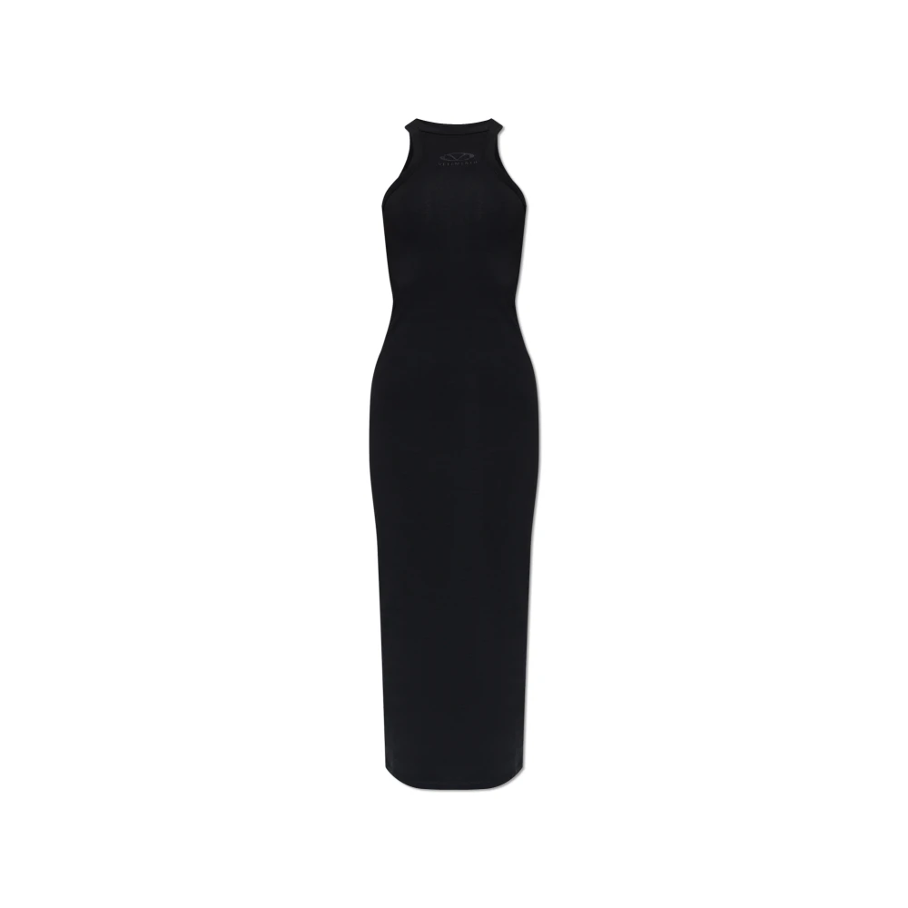Vetements Jurk met logo Black Dames