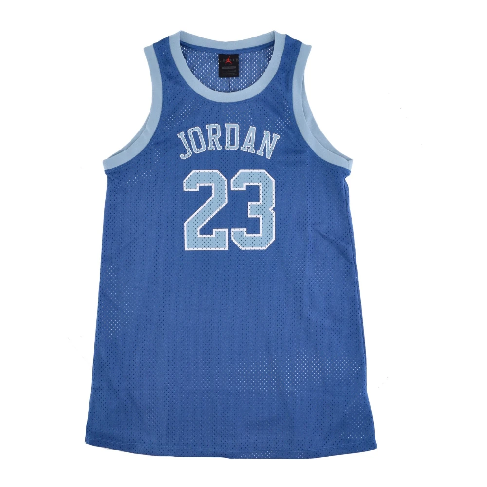 Jordan Mesh Crew Neck Jurk Regular Fit Blue Dames