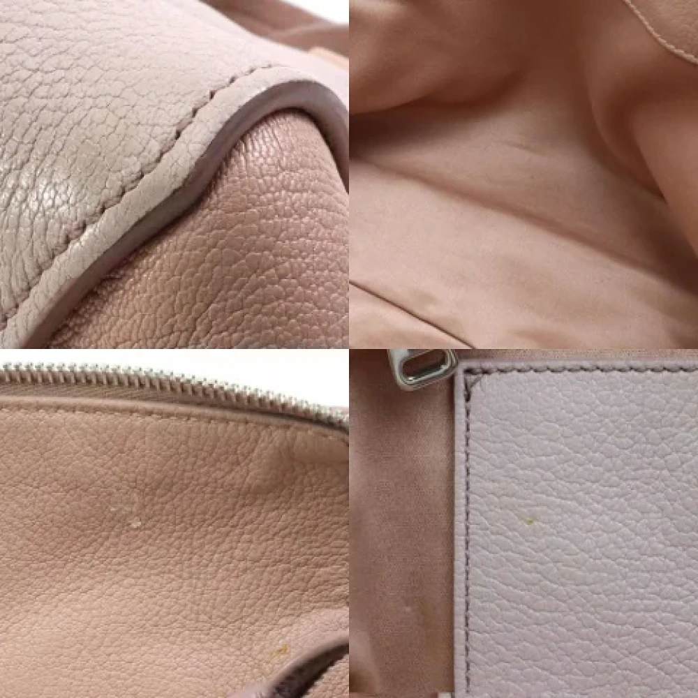 Miu Pre-owned Leather shoulder-bags Beige Dames