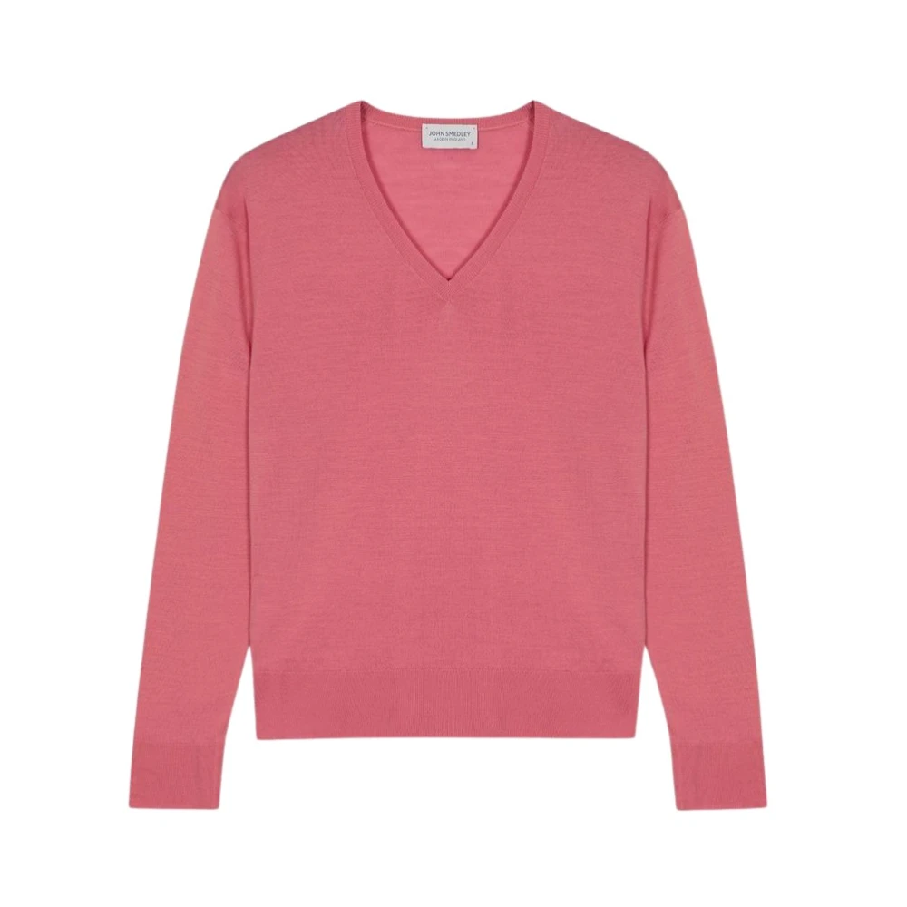 John Smedley Klassieke Jersey Trui voor Mannen Pink Dames