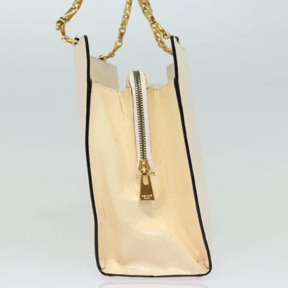 Celine Vintage Pre-owned Leather celine-bags Beige Dames