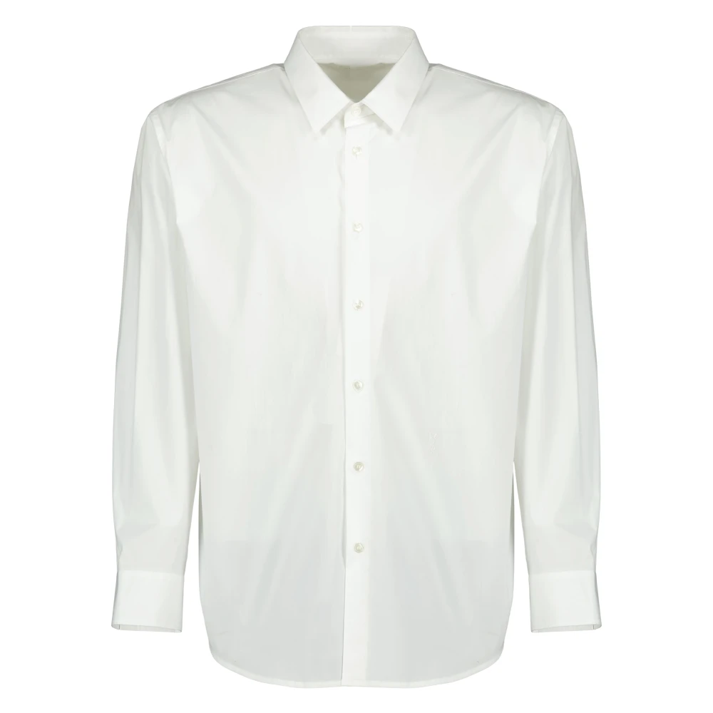 Saint Laurent White Formal Shirts, Male, Xl, Cassandre Shirt
