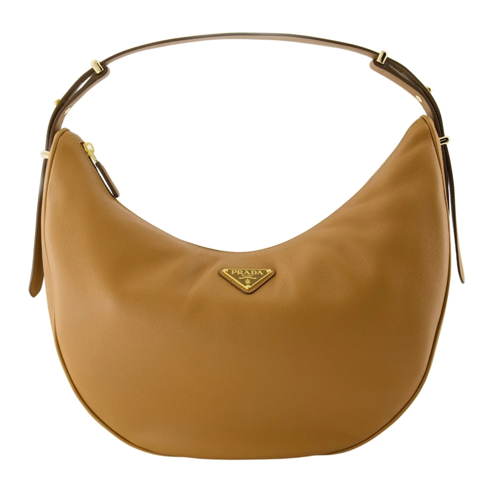 Prada Bruine Arqué Schoudertas Brown Dames
