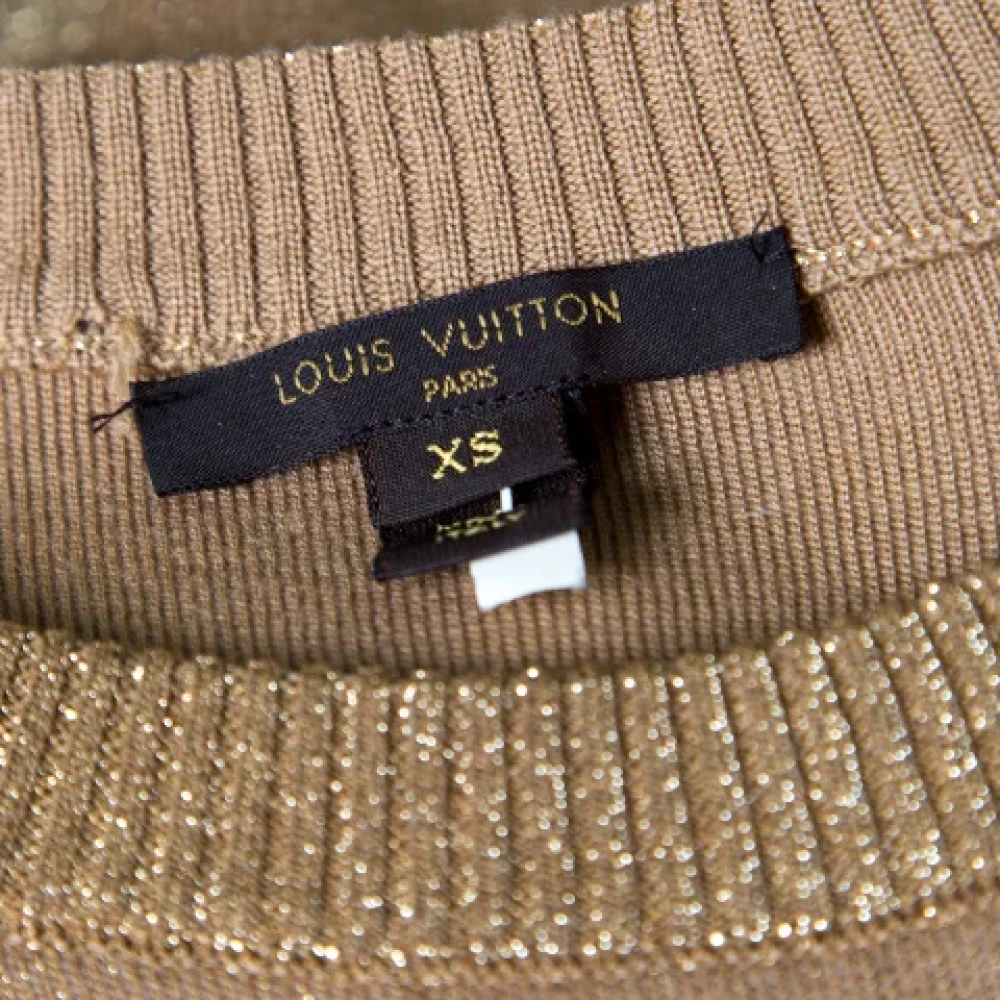 Louis Vuitton Vintage Pre-owned Knit tops Brown Dames