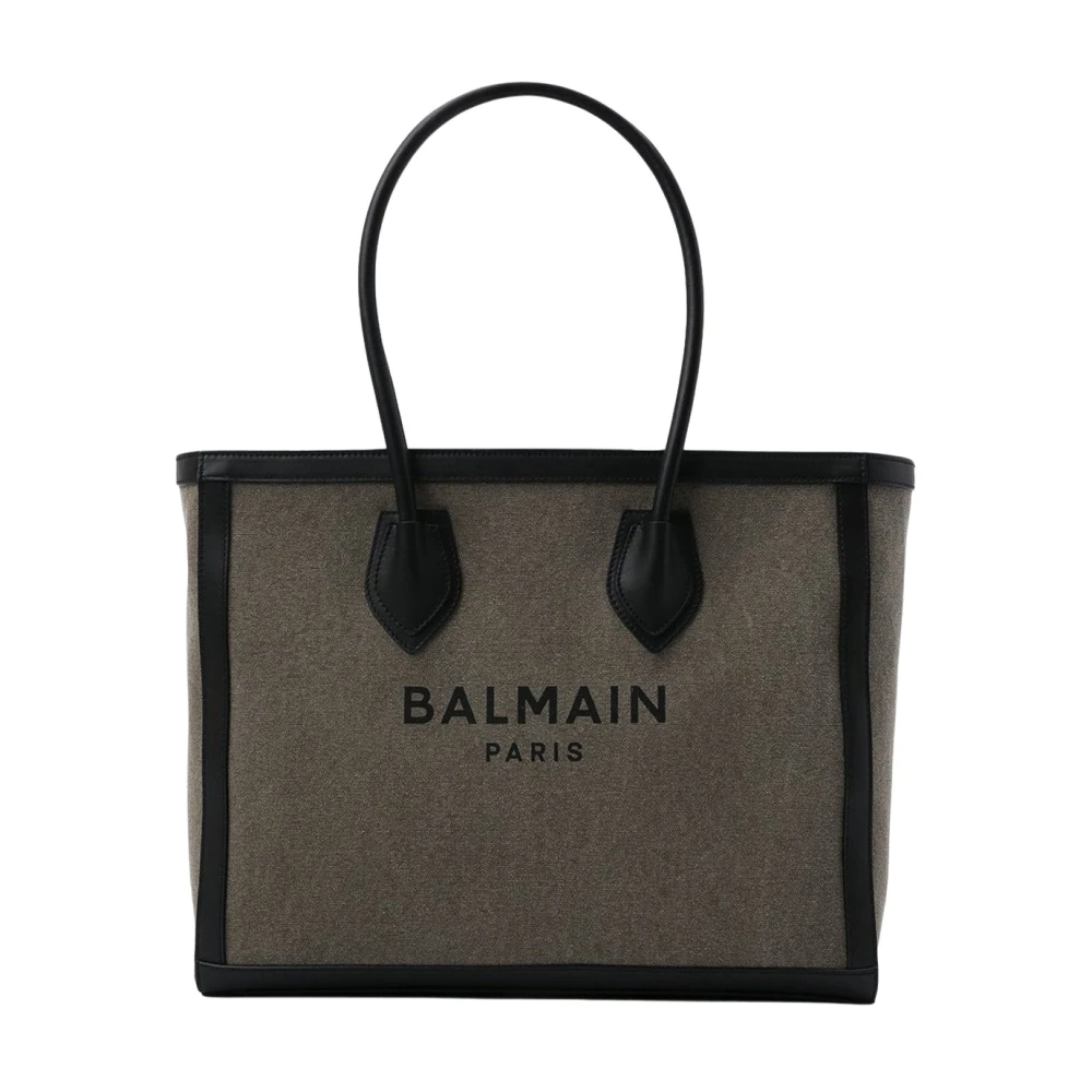 Balmain Unisex Green B-Army Shopper Bag