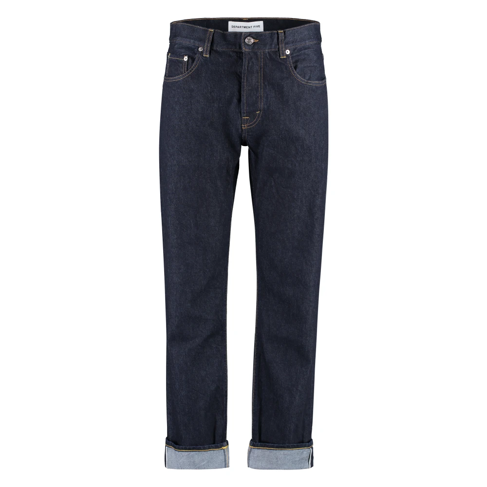 Department Five Slim Fit Jeans met Metalen Knopen Blue Heren