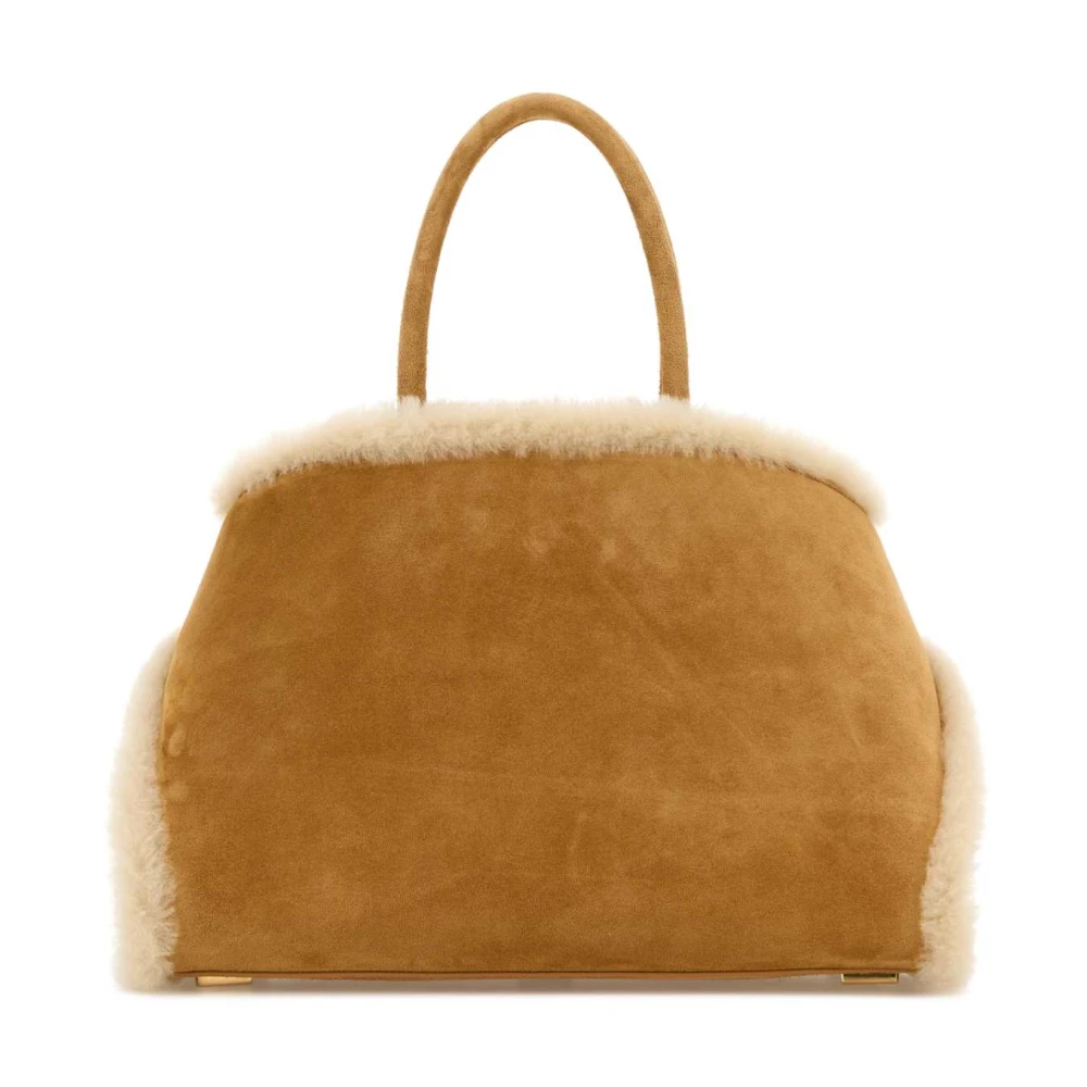 Salvatore Ferragamo Suede Hug Handtas Brown Dames
