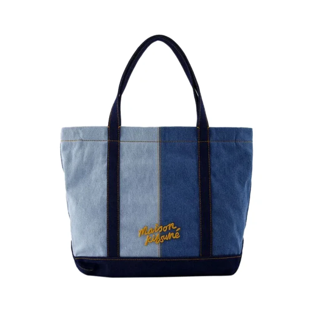 Maison Kitsuné Cotton handbags Blue Dames