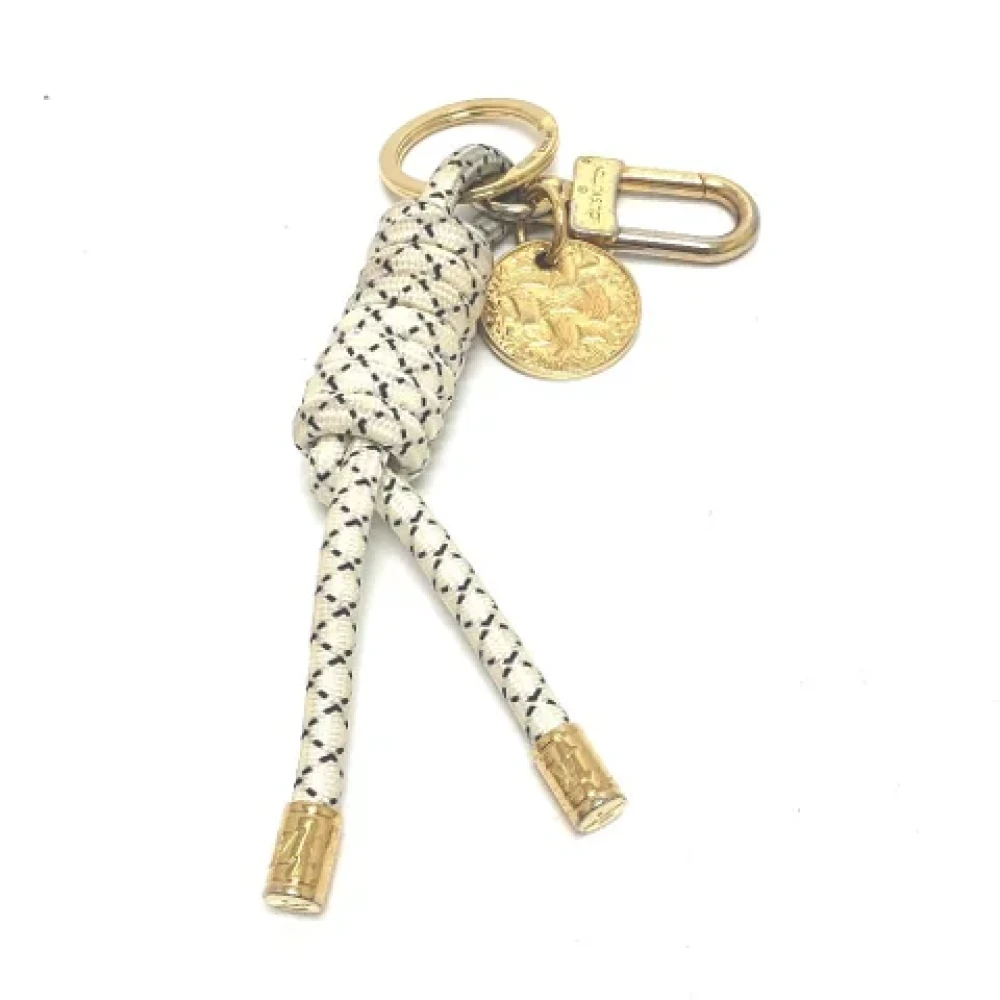 Louis Vuitton Vintage Pre-owned Fabric key-holders White Heren
