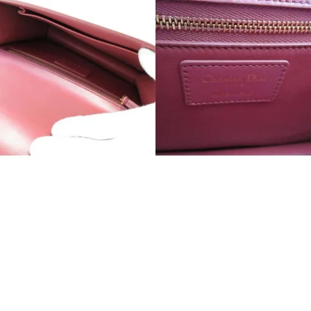 Dior Vintage Pre-owned Leather dior-bags Pink Dames
