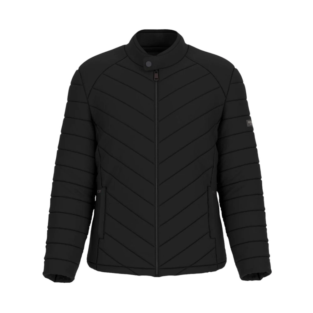 Guess Korte Gewatteerde Jas Black Heren