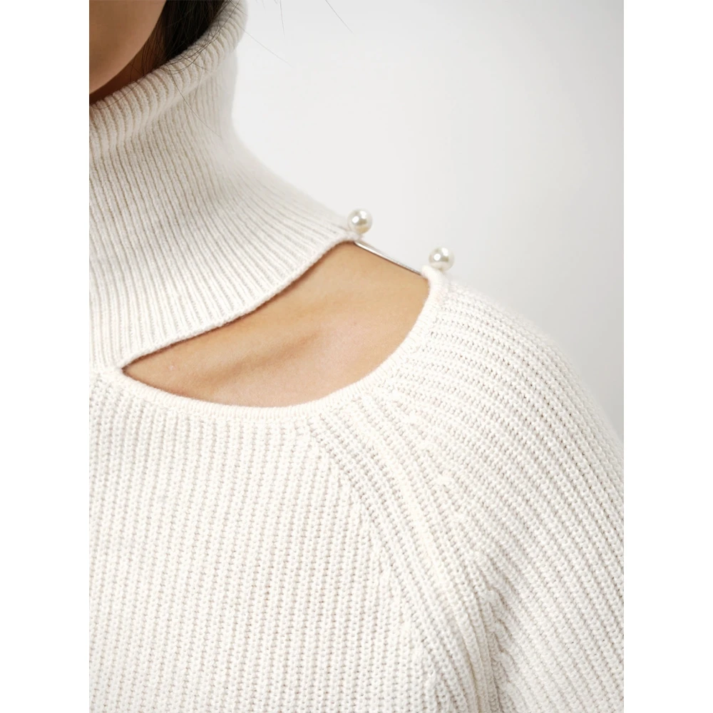 Dante 6 Butter Cream Wollen Trui White Dames
