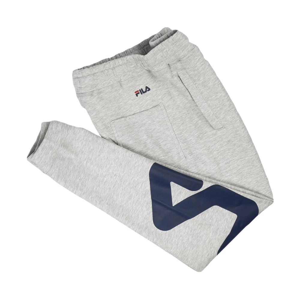 Fila Klassieke Pluche Trainingsbroek in Grijs Gray Heren