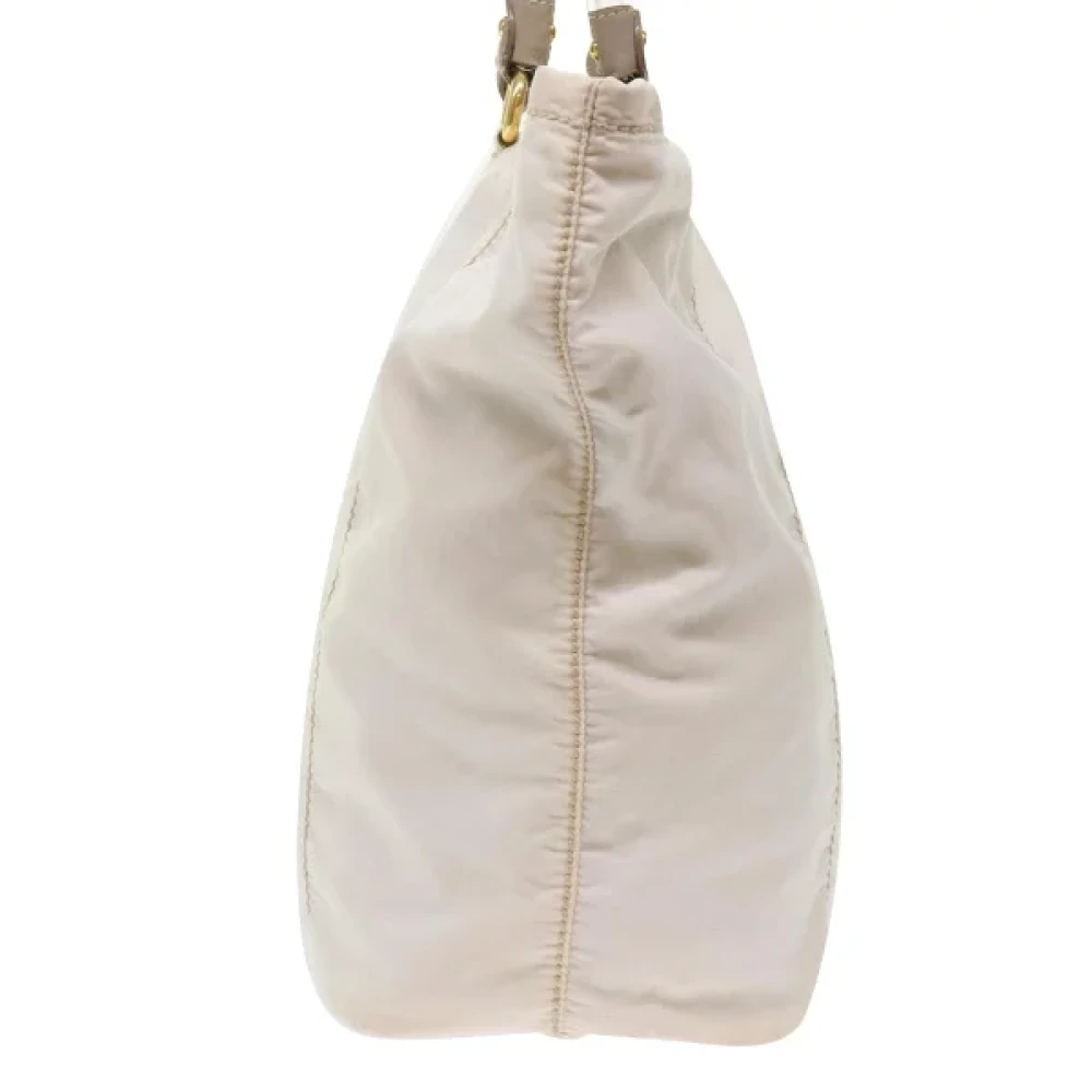 Prada Vintage Pre-owned Nylon handbags White Dames
