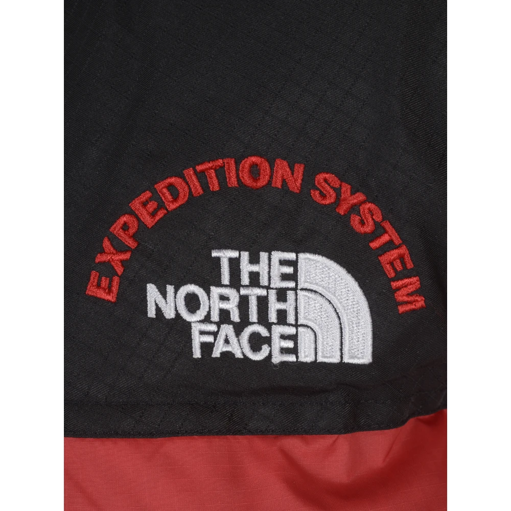 The North Face Retro Nuptse Rood Zwart Jas Red Dames