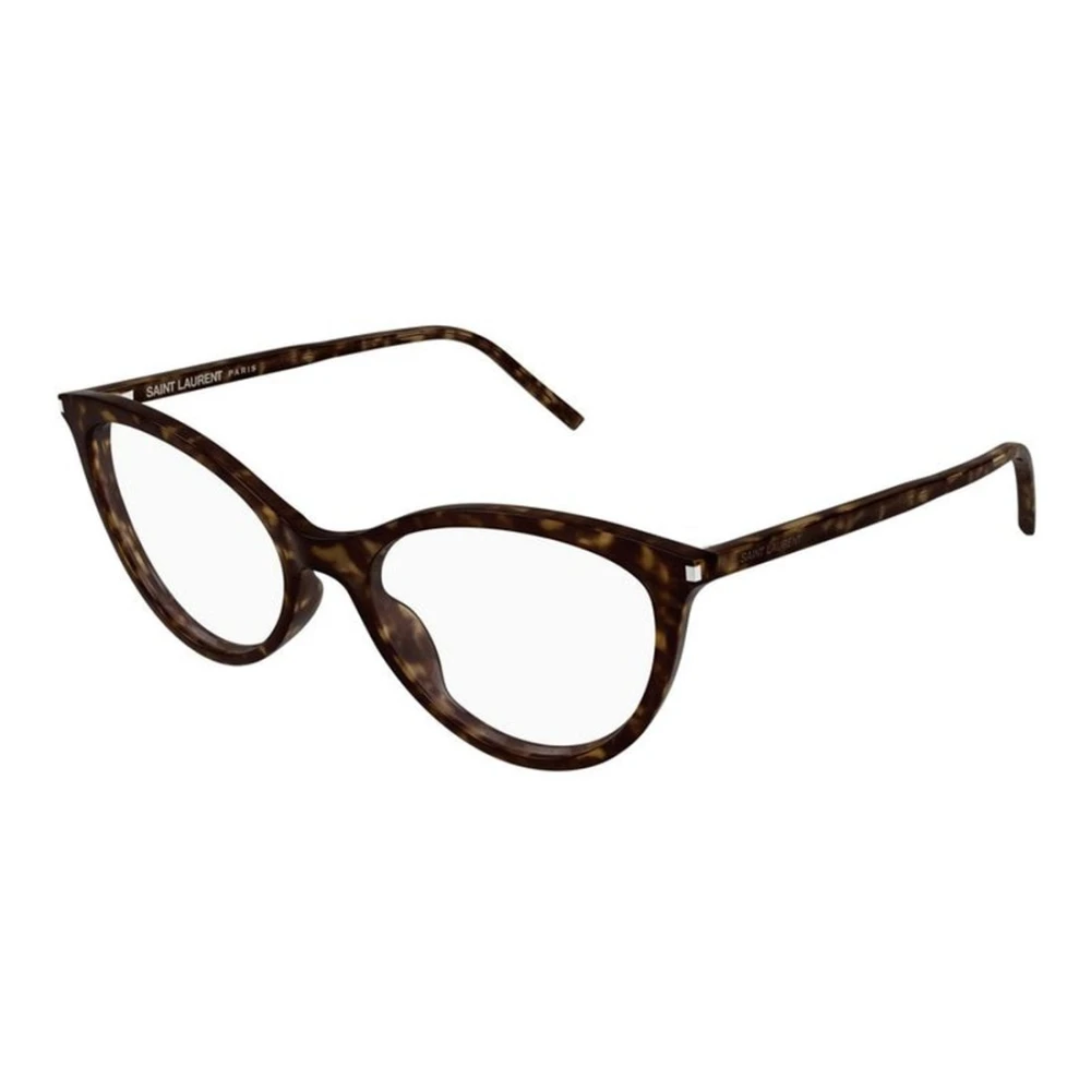 Saint Laurent Women's Brown Glasses, 55 Mm, Cat Eye Optical Frame