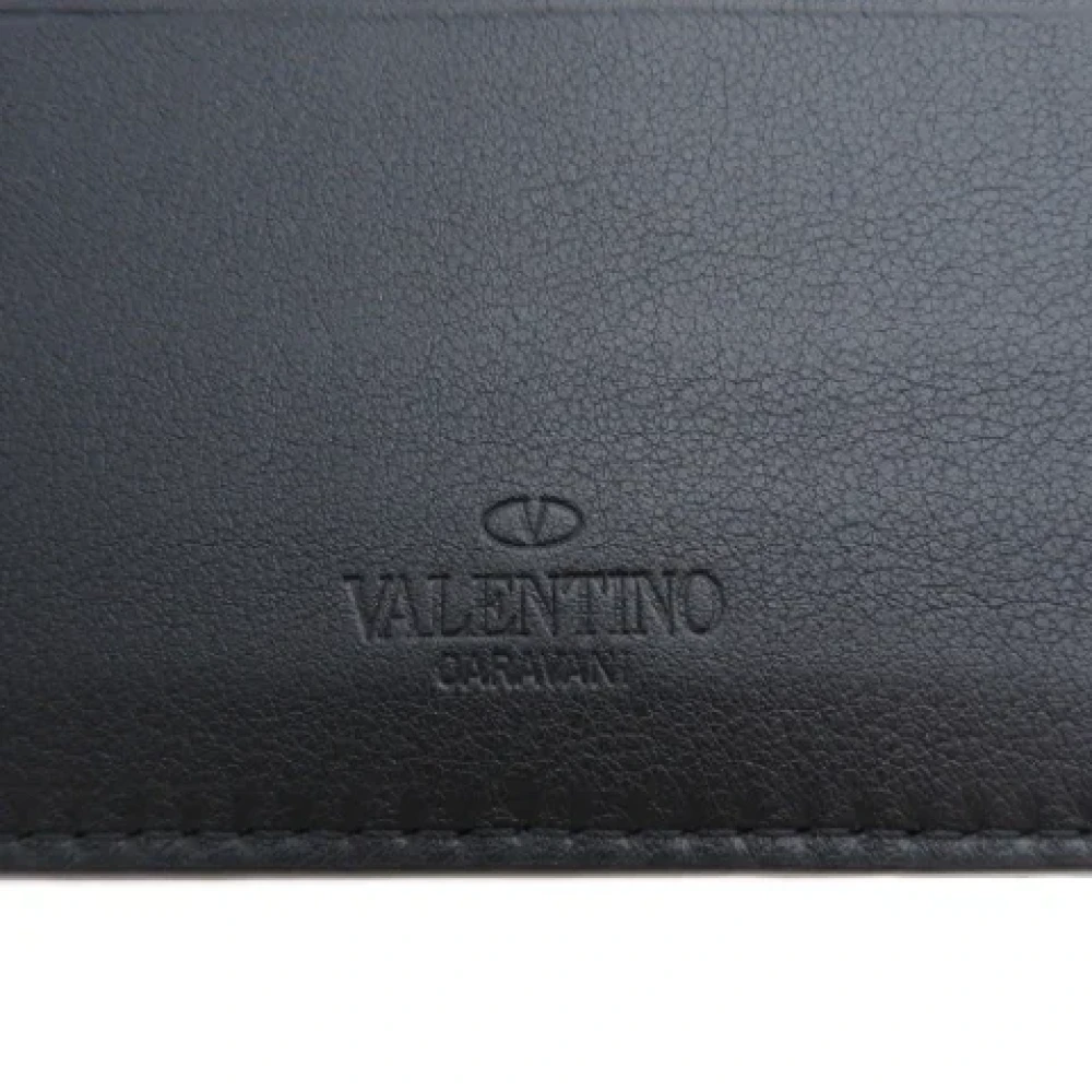 Valentino Vintage Pre-owned Leather wallets Black Heren