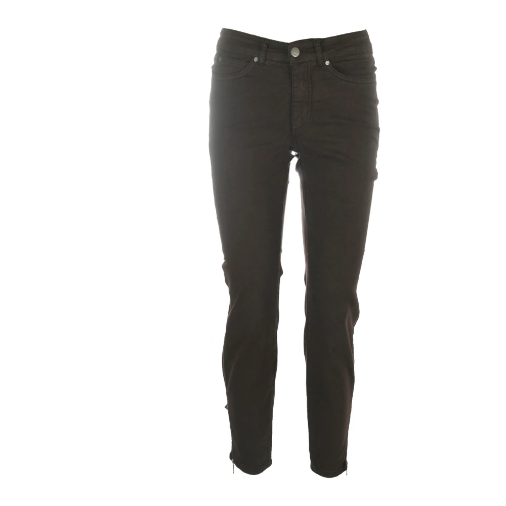 C.ro Women's Brown Magic Fit Trousers - Cropped Jeans - 2XL - Jeans