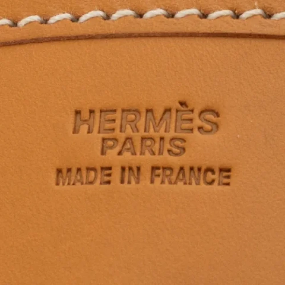 Hermès Vintage Pre-owned Leather shoulder-bags Beige Dames