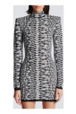 courte-robe-en-maille-texturee-peau-de-serpent