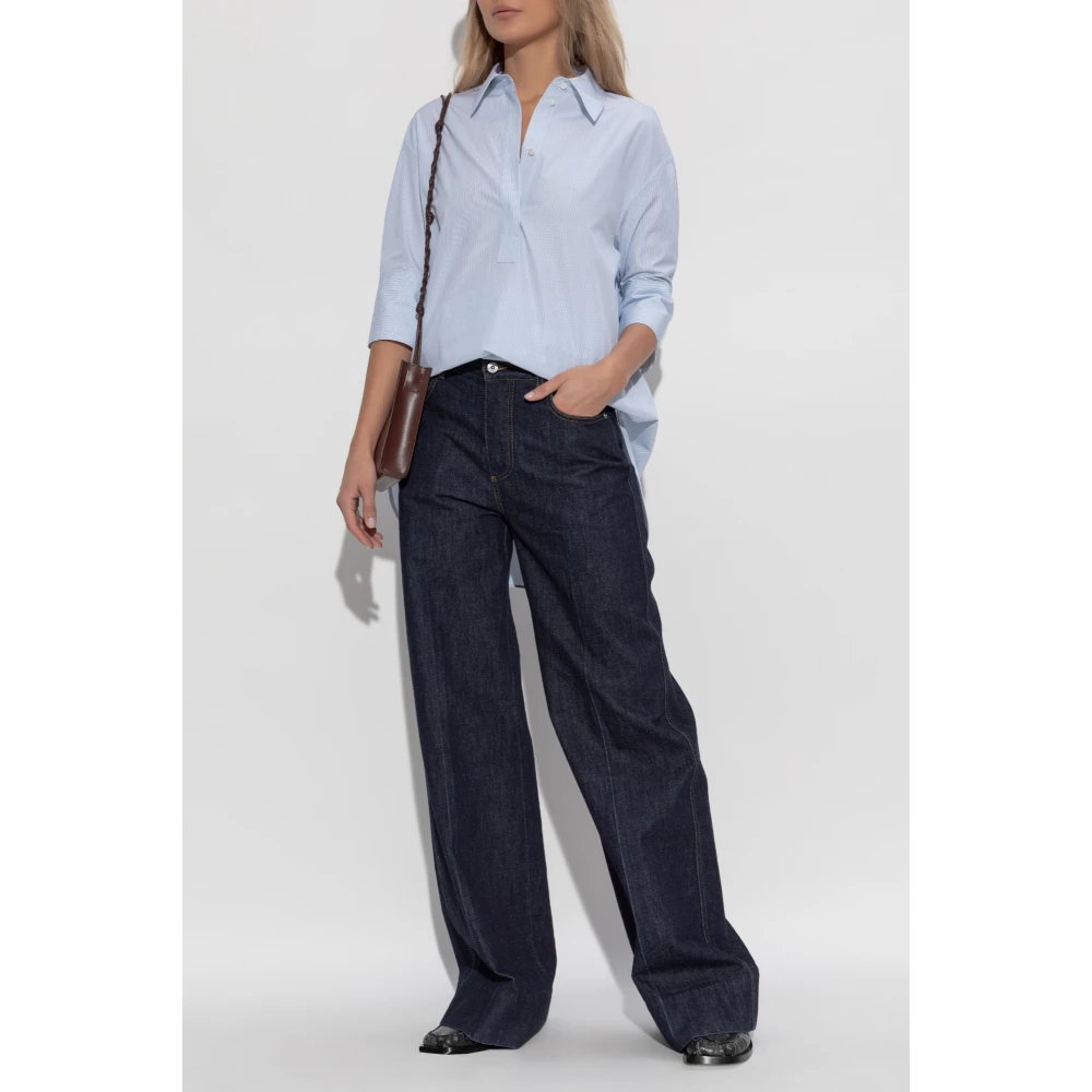 Jil Sander Overhemdjurk Blue Dames