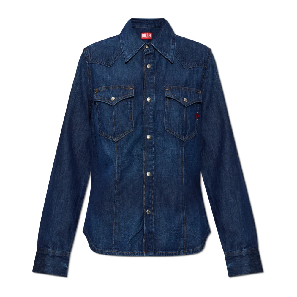 Diesel Femme Bleu - Chemise En Jean De-Waves - Blouses Et Chemises - Taille: 40 Fr