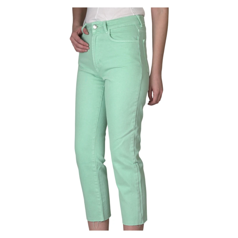 Hinnominate Raw Cut Jeans in Menta Green Dames