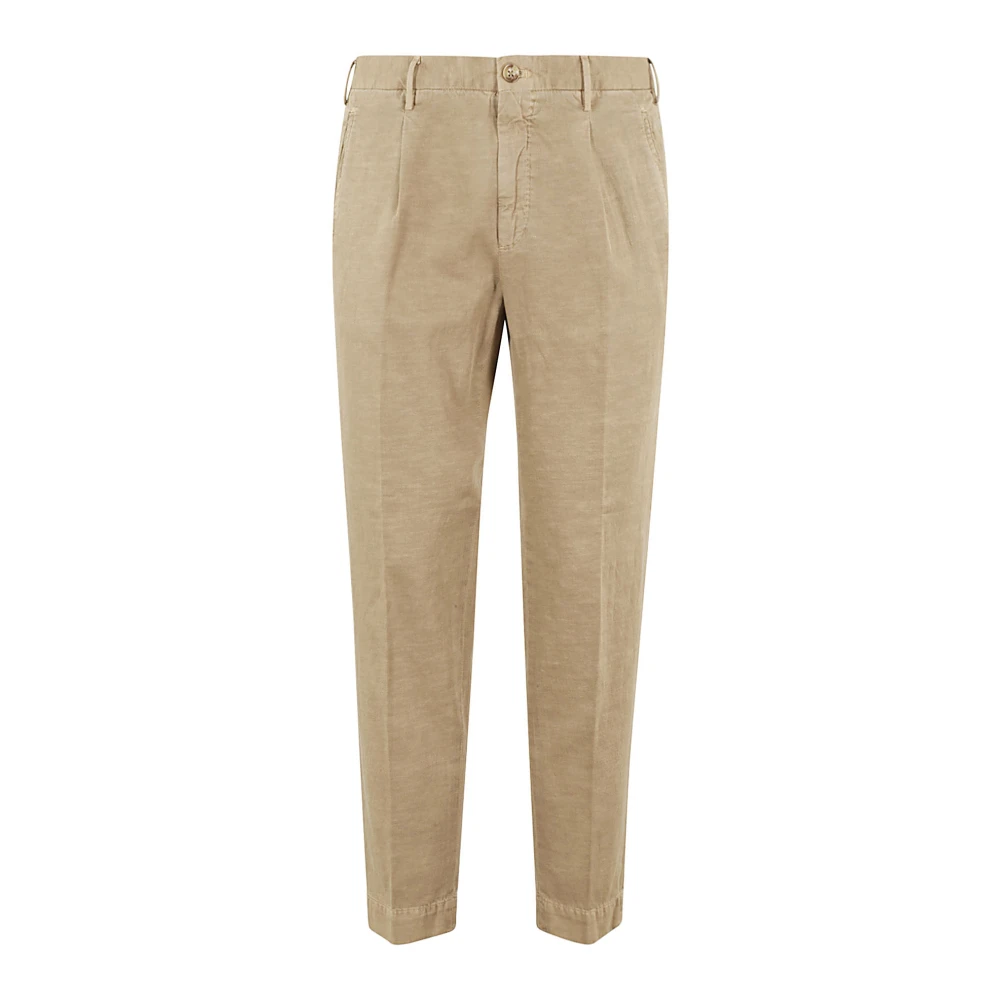 Incotex Slim Fit Casual Broek Brown Heren