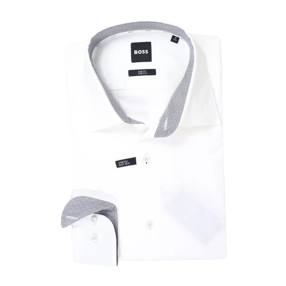 Hugo Boss Klassieke overhemden White Heren