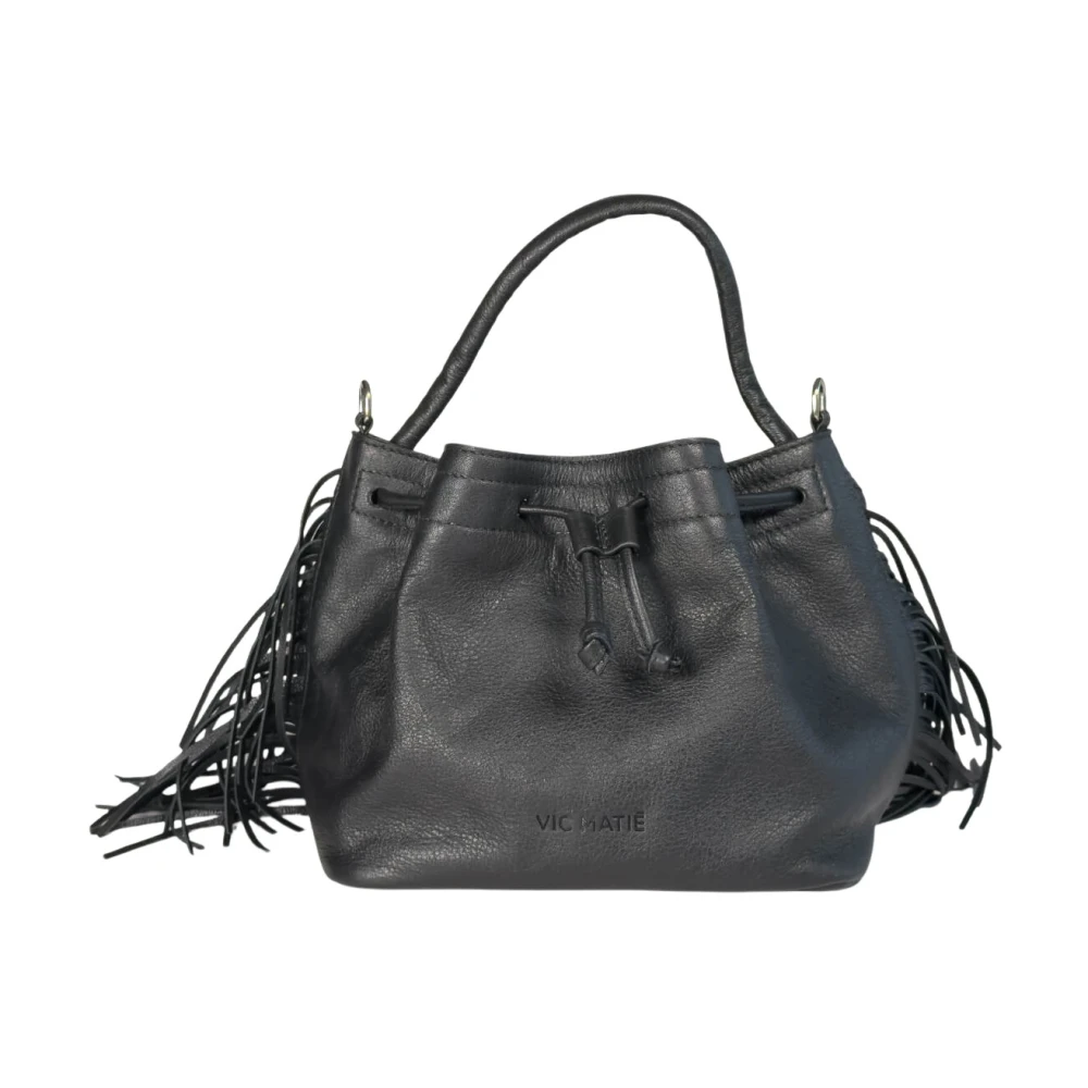 Vic Matié Donna Nero - Naima Soft Bucket Bag - Bags - One Size
