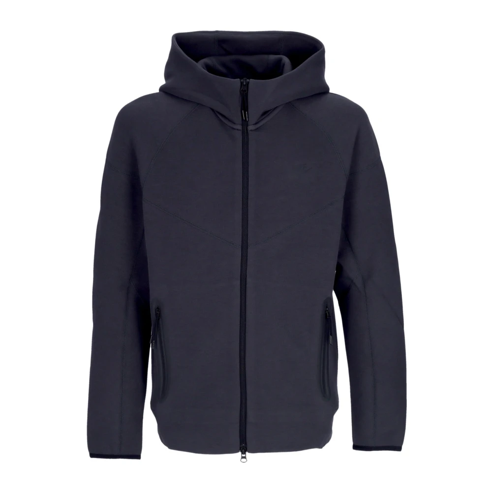 Nike Men's Blue Tech Fleece Hooded Zip Sweatshirt - Training Jackets - Xs - Sport