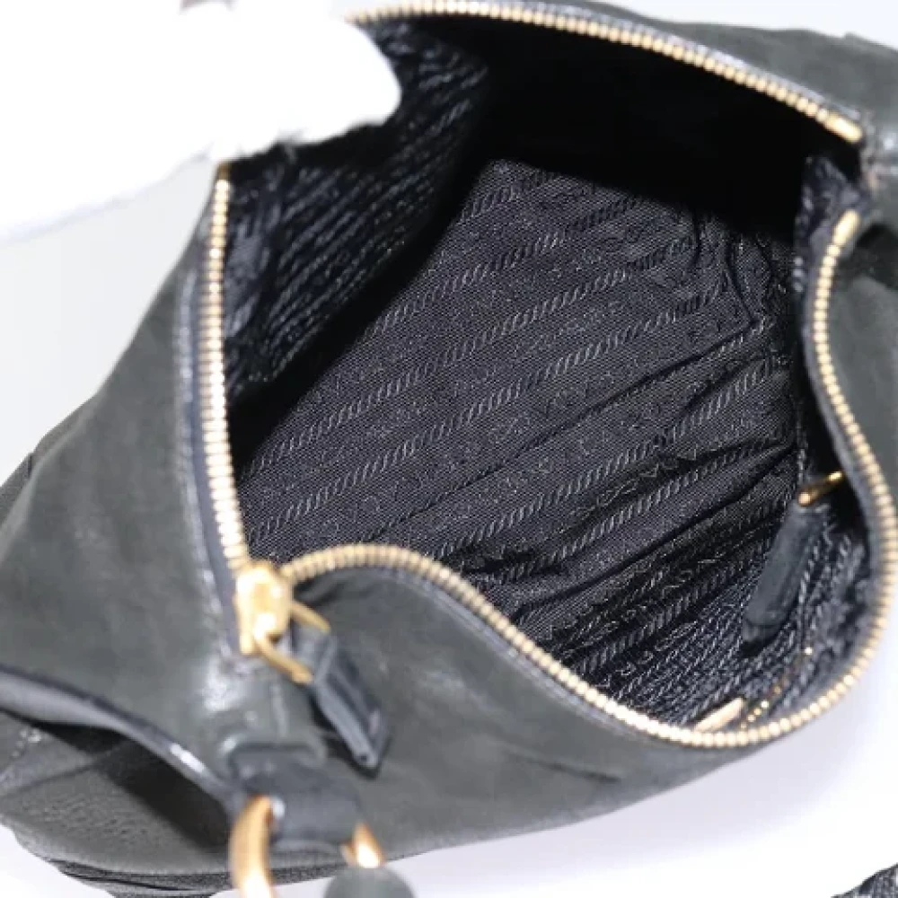Prada Vintage Pre-owned Leather prada-bags Black Dames