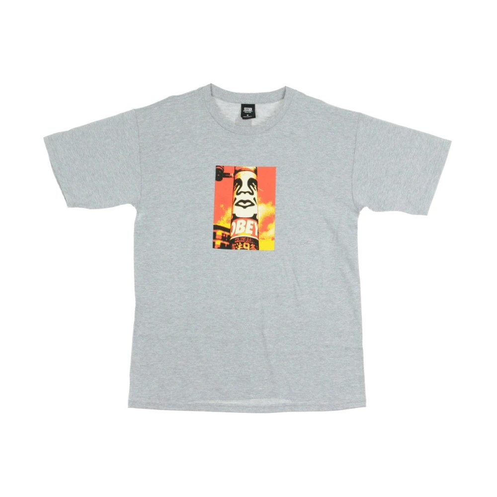 Obey Heather Grey Heren T-shirt 30 Jaar Gray Heren