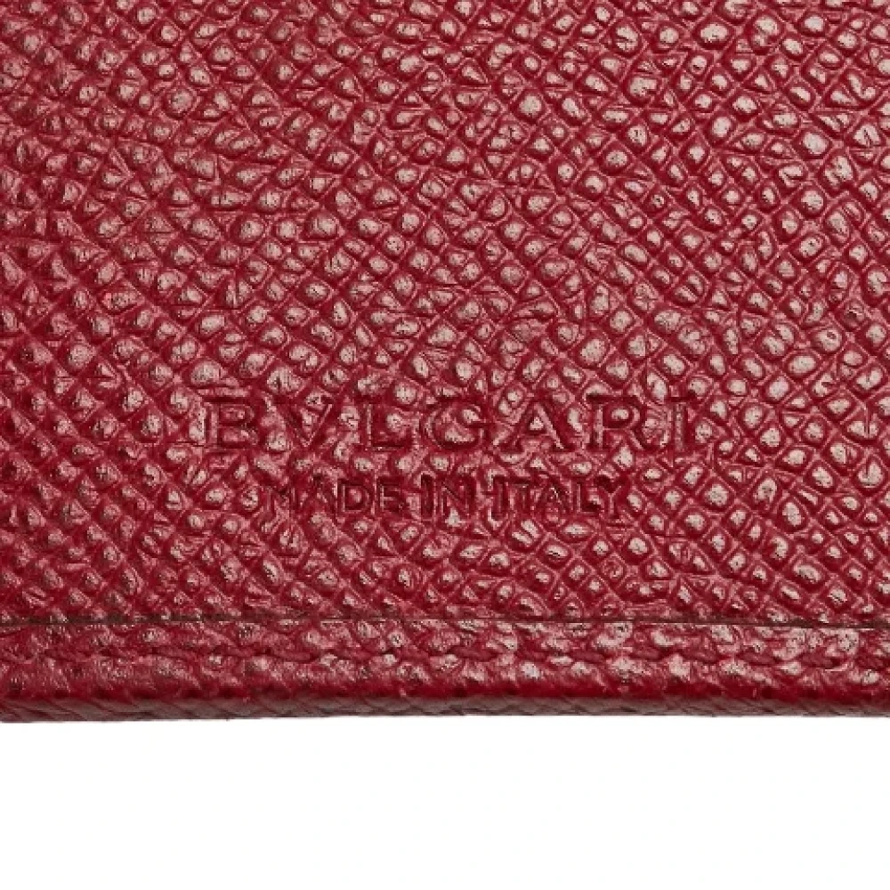 Bvlgari Vintage Pre-owned Leather key-holders Red Dames