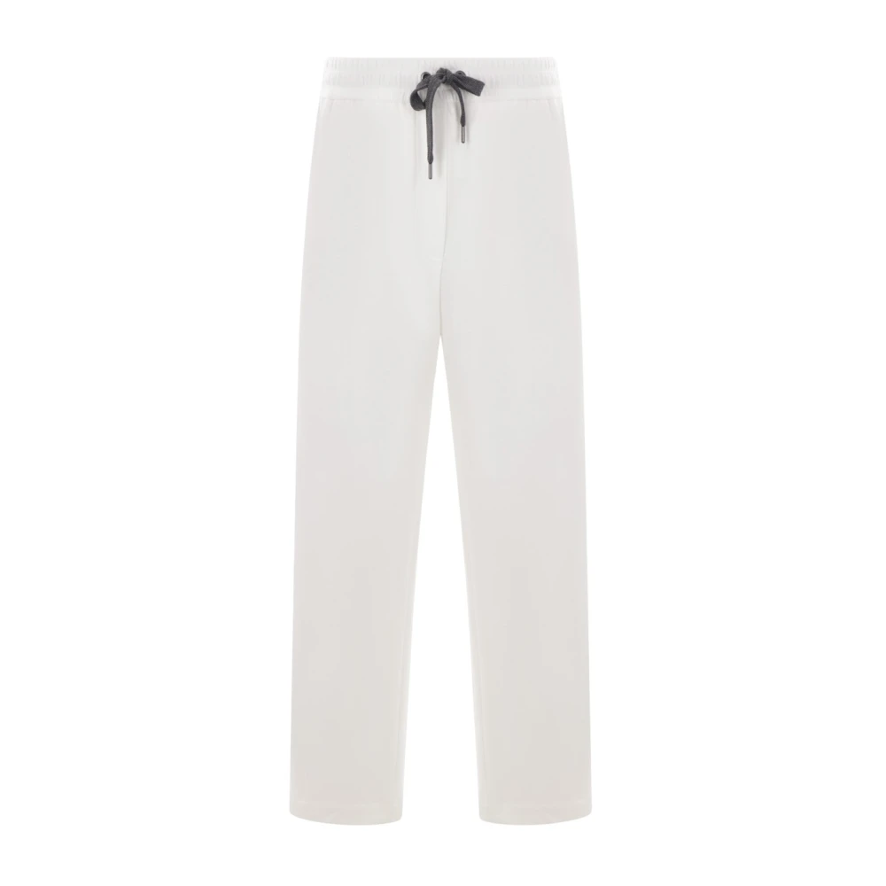 BRUNELLO CUCINELLI Beige Joggingbroek Piquet Katoen Beige Dames