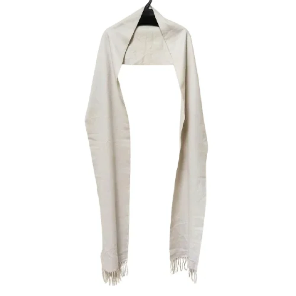 Bottega Veneta Vintage Pre-owned Cashmere scarves White Dames