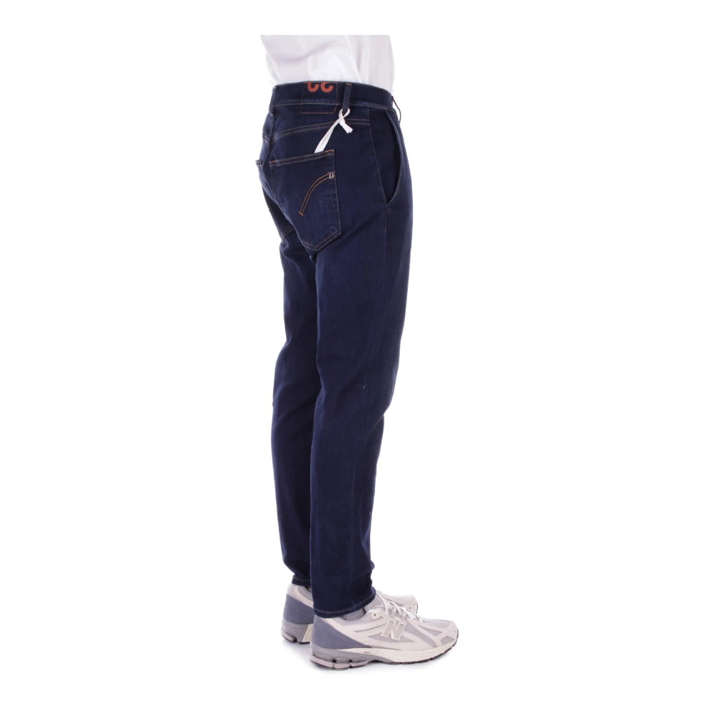 Dondup Denim Jeans met Logo Achterzak Blue Heren