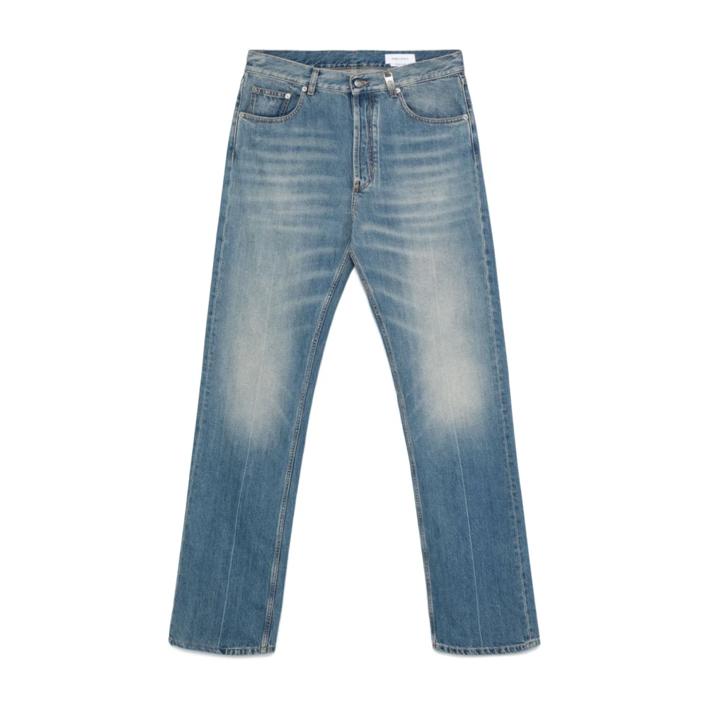 Alexander Mcqueen Men's Blue Stylish Cotton Jeans - Straight Fit Jeans - L - Jeans
