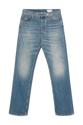 Stiliga Blå Bomullsjeans