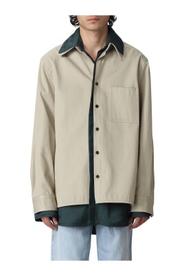 chemise-beige-bicolore-en-lin