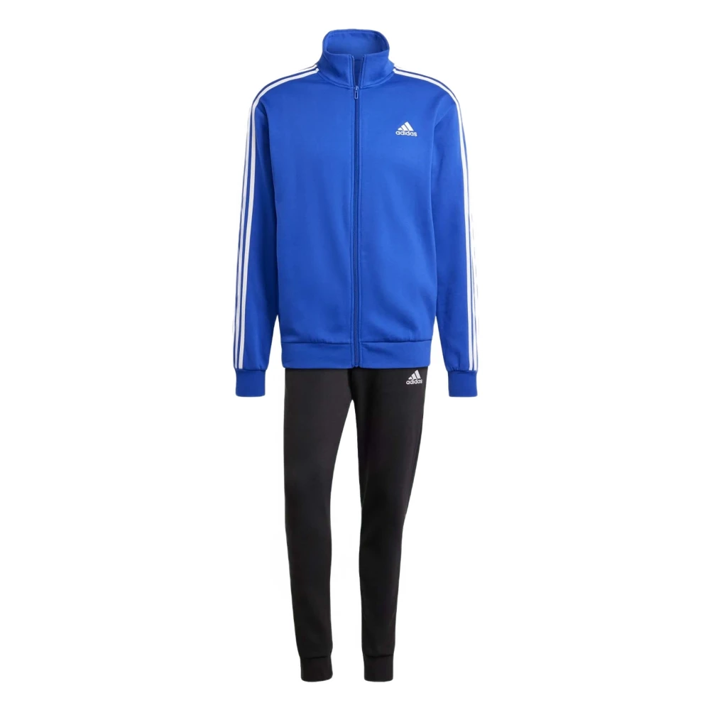 Adidas Basic Fleece 3 strepen Tracksuit Blue Heren