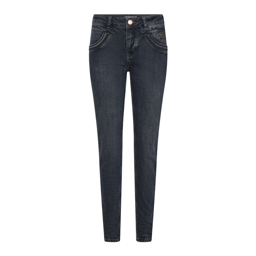 MOS MOSH Klassieke Colla Jeans in Donkerblauw Blue Dames