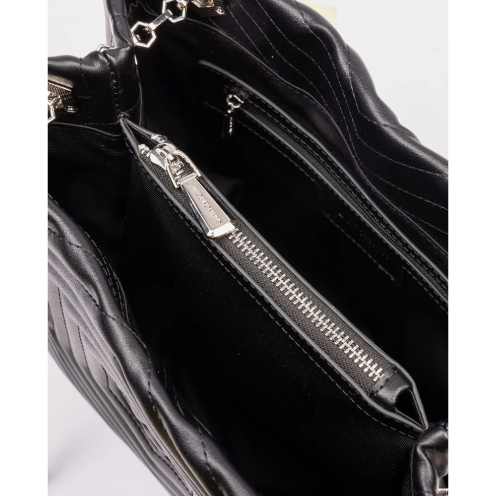 Gattinoni Zwarte schoudertas met kettingriem Black Dames