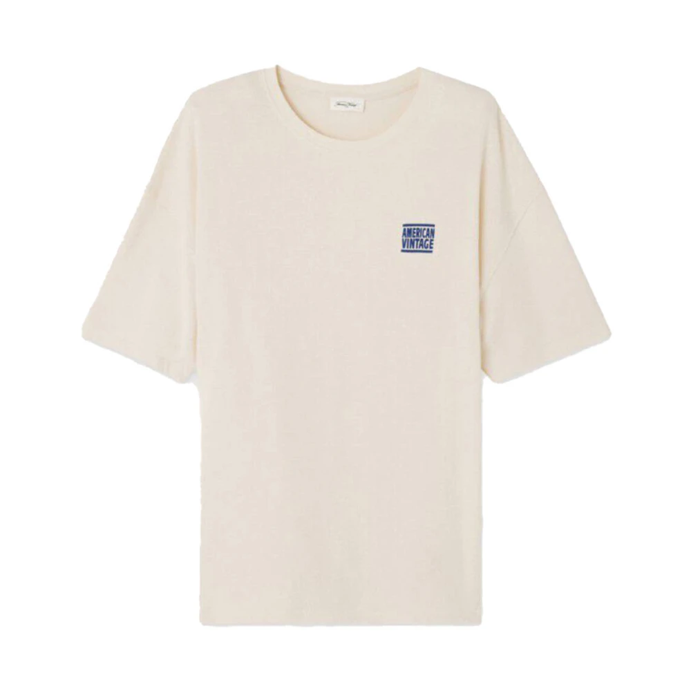 American vintage Korte mouw Ykobow T-shirt Beige Heren
