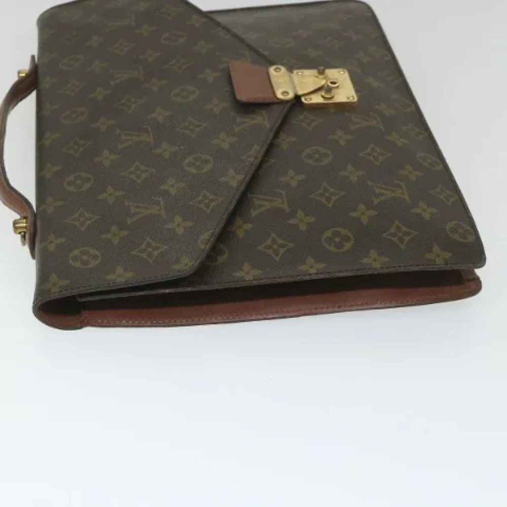 Louis Vuitton Vintage Pre-owned Canvas briefcases Brown Dames