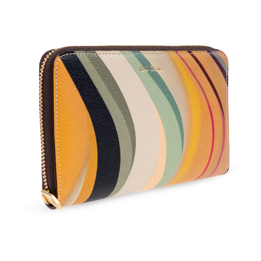 Paul Smith Leren portemonnee met bedrukt logo Multicolor Dames